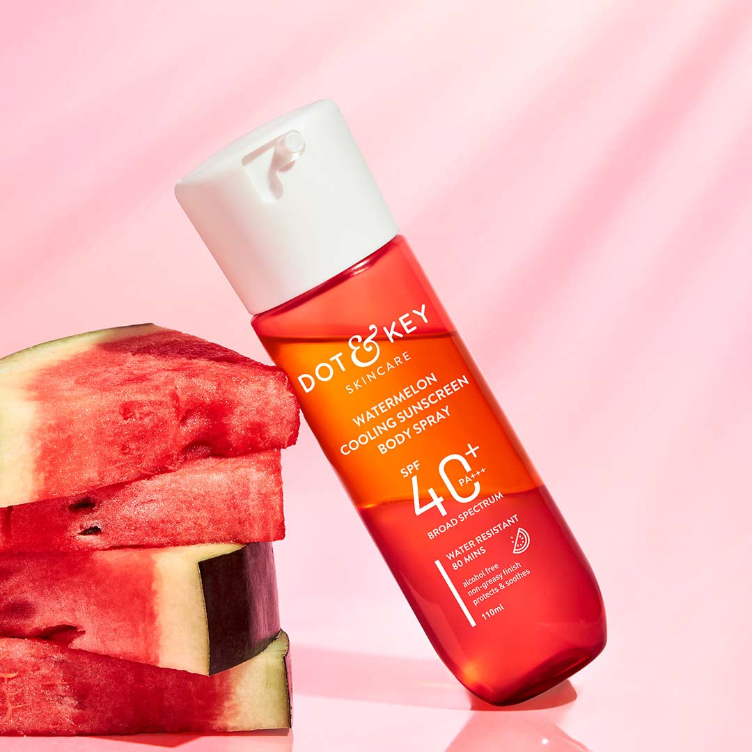 

SPF 40+ Body Sunscreen Spray with Watermelon Cooling