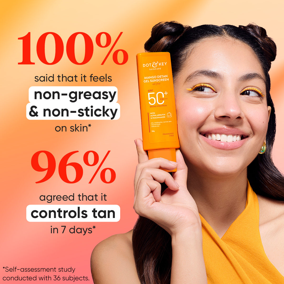 Mango + Detan Gel Sunscreen (Oil Free), SPF 50+ PA+++