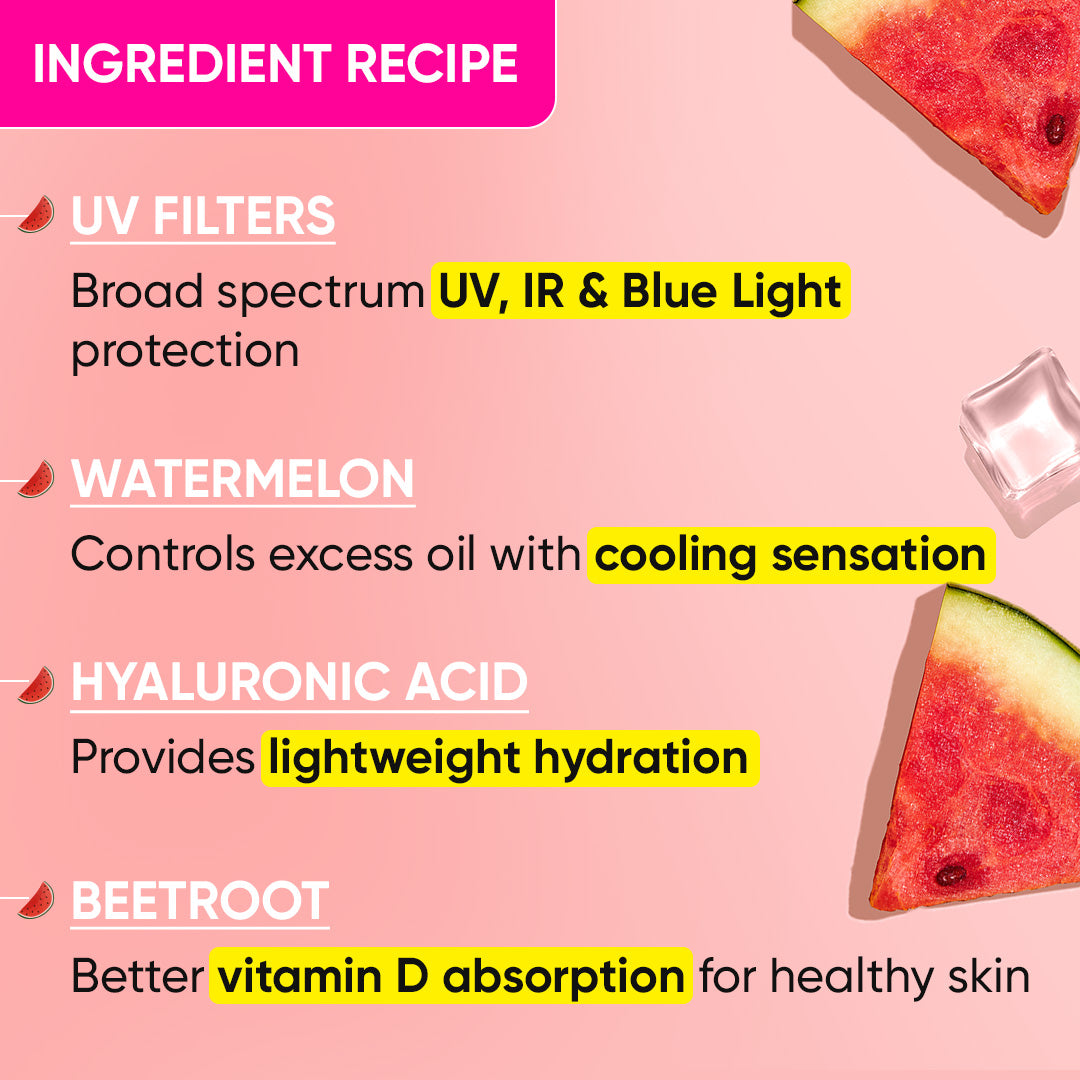 Watermelon Cooling Hyaluronic Acid Sunscreen SPF 50+ PA++++