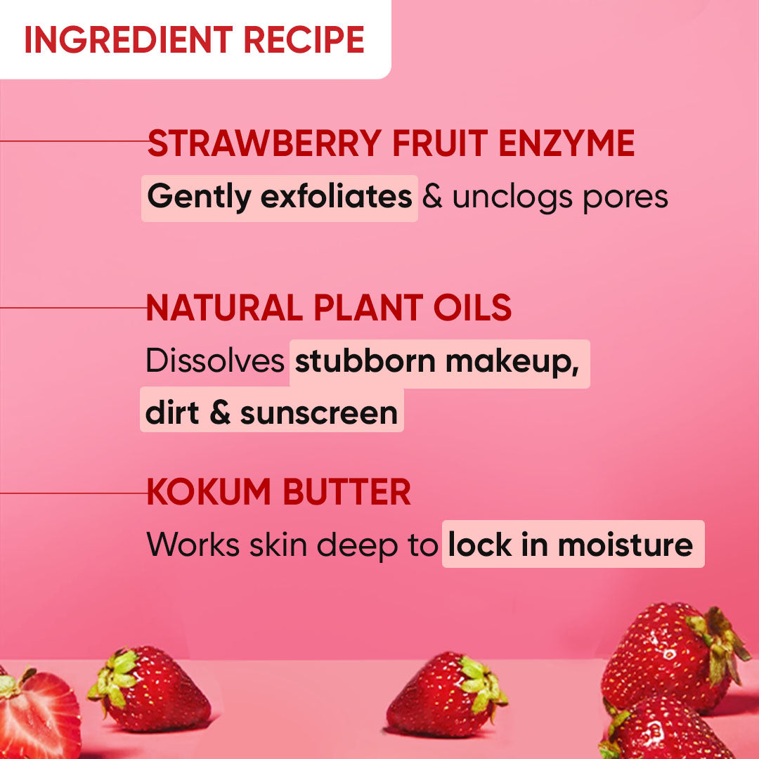 Strawberry Dew Cleansing Balm for Dewy Skin