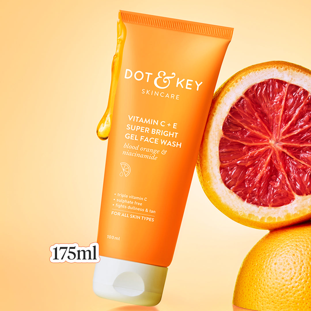 

Vitamin C + E Gel Face Wash for Glowing Skin