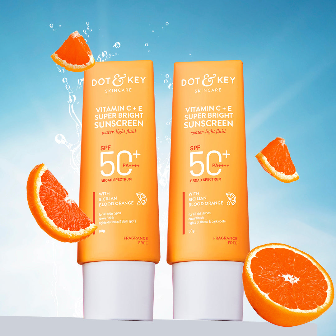 

Vitamin C + E Sunscreen, SPF 50+ PA++++, Pack of 2