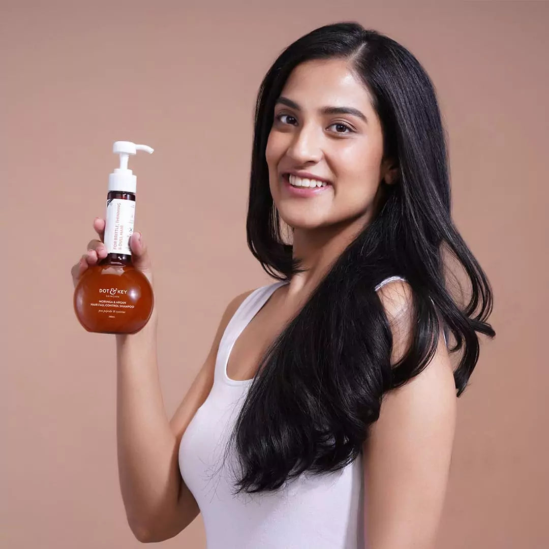 Moringa & Argan Oil Shampoo for Hair Fall Control