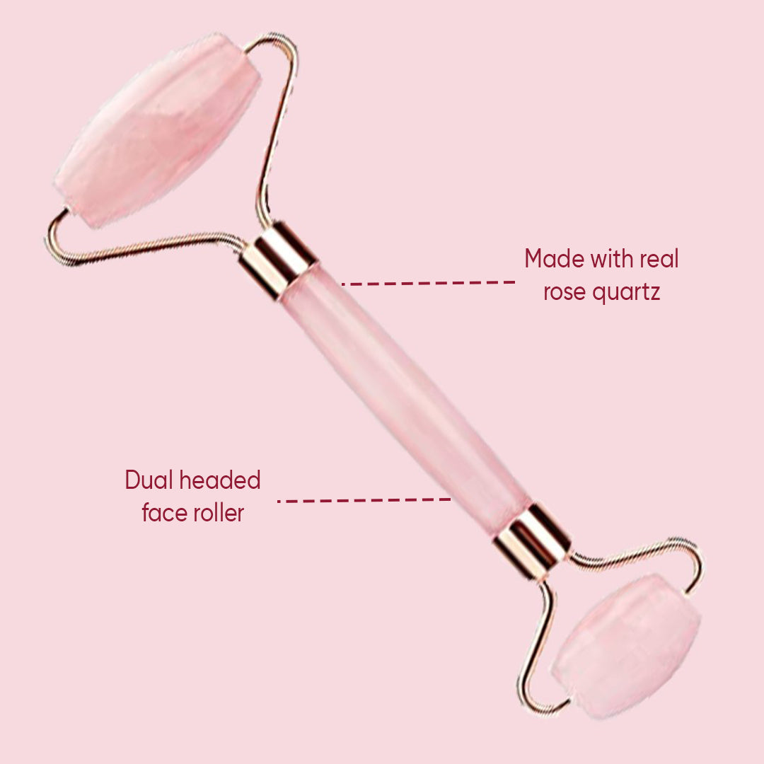 

ROSE QUARTZ FACE ROLLER